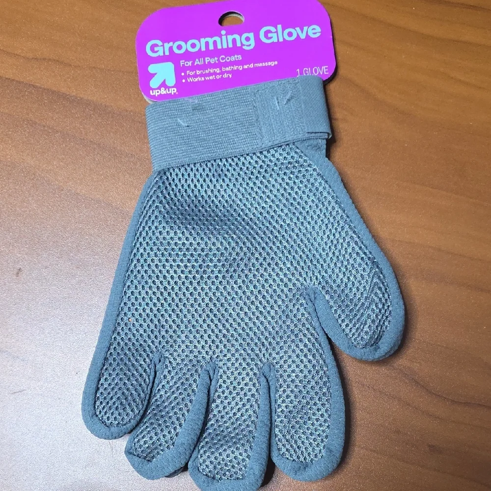 Up & Up Gray Pet Grooming Glove
